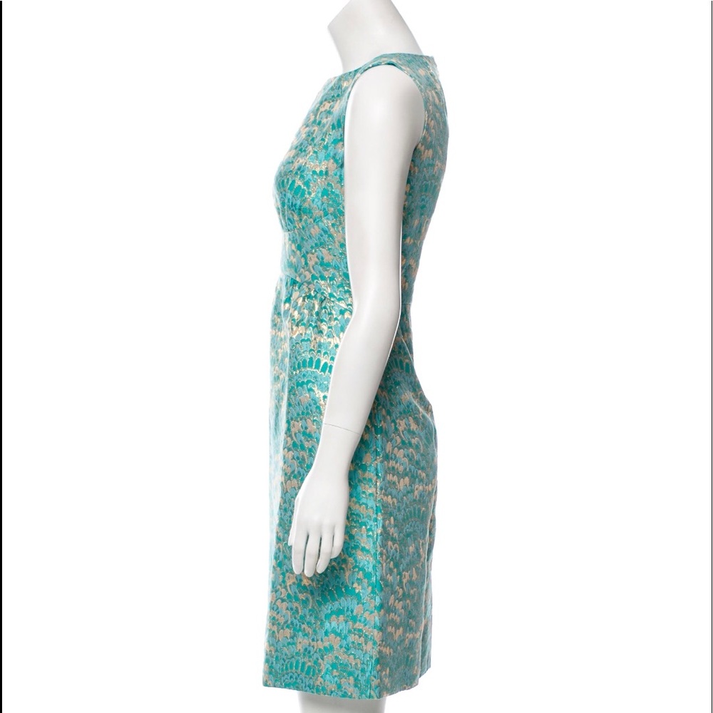 Michael Kors Embroidered Jacquard Sheath Dress - Picture 2 of 5